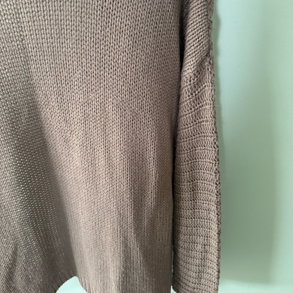 No Comment Cozy Knit Open-Front Cable Knit Cardigan Sweater Size Medium - Picture 7 of 7